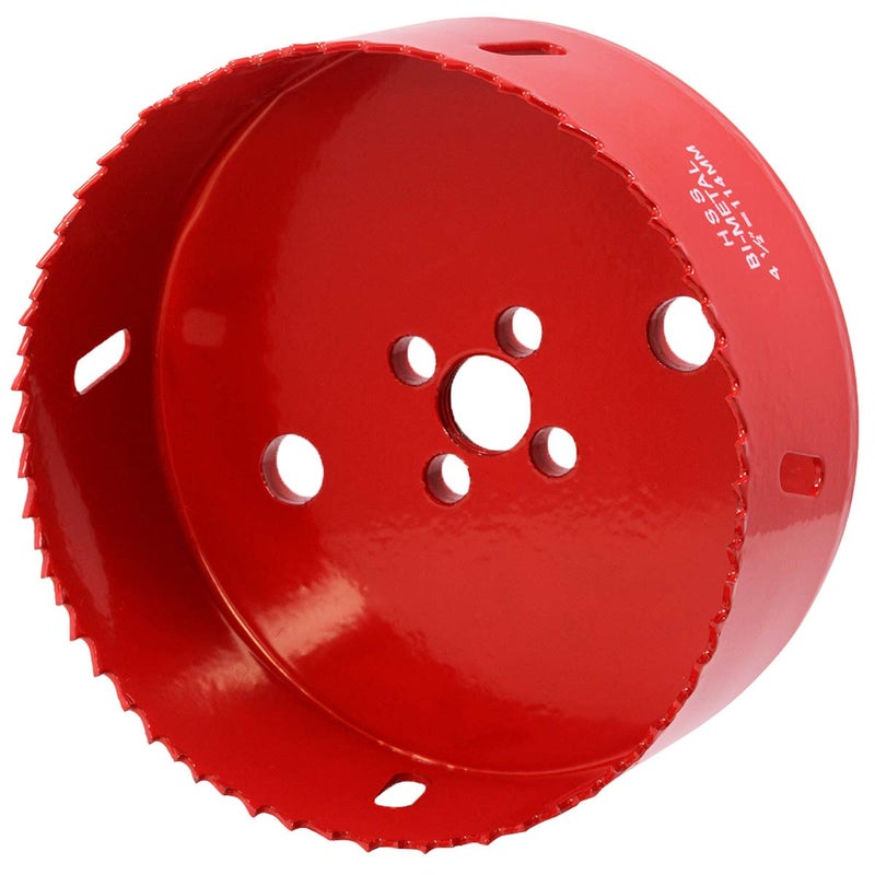 Koopi 4-3/8" Hole Saw with Heavy Duty Arbor, 38mm Depth Bi-Metal 1.5 inch Hole Cutter for Easily Drilling Wood, Plastic, Plywood, Drywall, Thin Metal (111mm) - Image 5